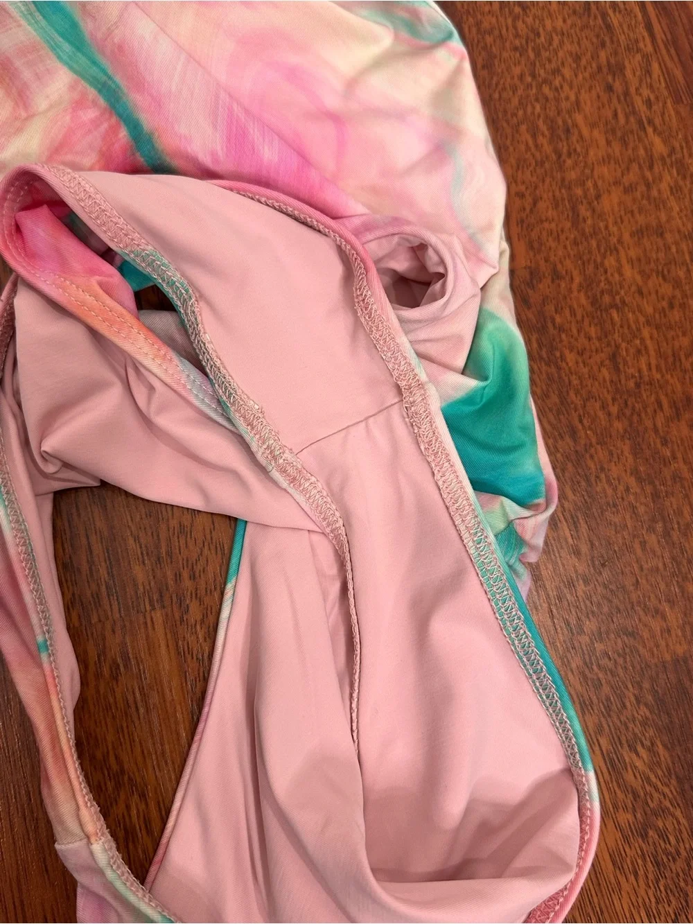 Frankies Bikinis Mackie one piece Serotonin Tie dye asymmetrical swimsuit small